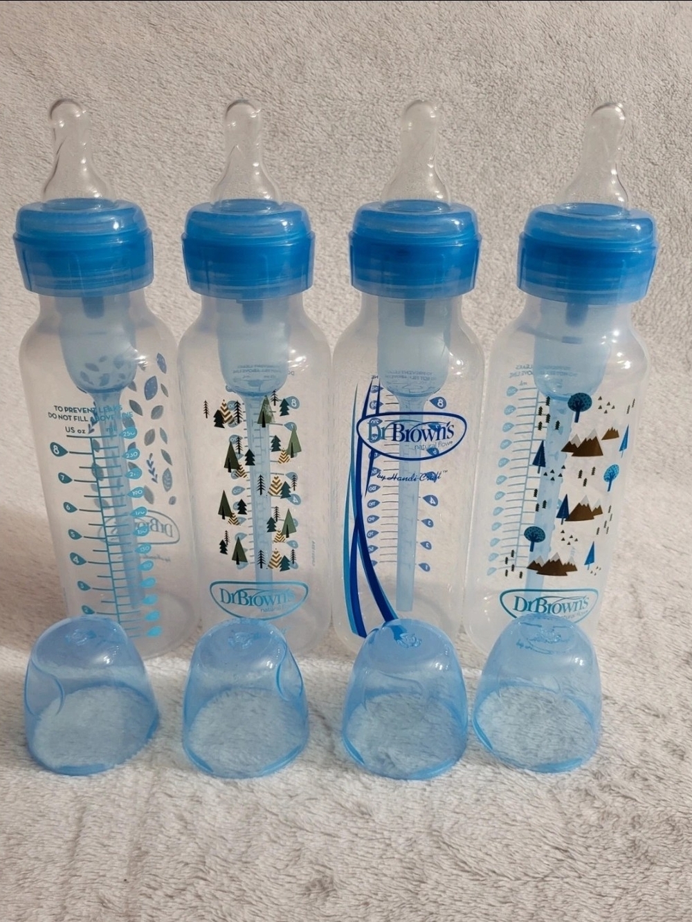 Dr. Brown's Blue Anti-Colic Baby Bottle Set - 4 Pack